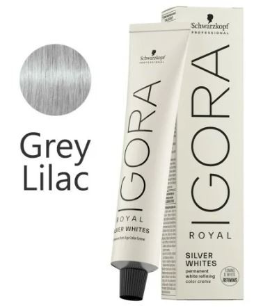 Tinte Igora Royal Silver White absolutes Gris Lilácea Schwarzkopf 60ml 