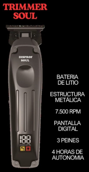 Disprof SOUL hair Trimmer Máquina de corte profesional