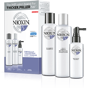 Kit nioxin sistema 5 para cabellos tratados con químicos y un poco debilitados